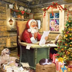 Santa's Mail papírszalvéta 33x33cm, 20db-os