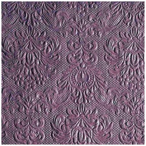 Elegance Violet dombornyomott papírszalvéta 25x25cm, 15db-os
