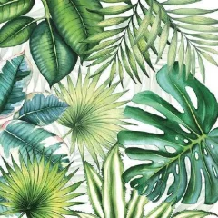 Tropical Leaves papírszalvéta 33x33cm, 20db-os
