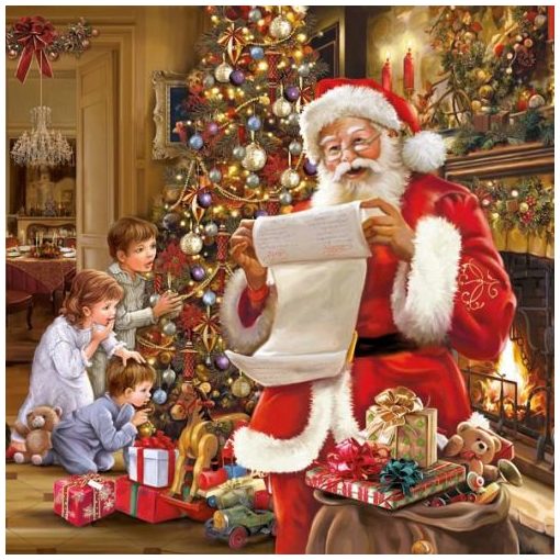 Christmas Eve papírszalvéta 33x33cm, 20db-os