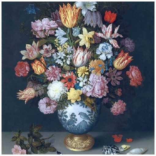 Bosschaert: Floral papírszalvéta 33x33cm, 20db-os