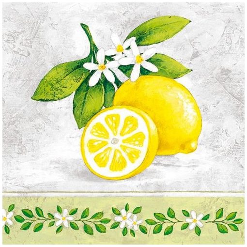 Lemon Branch papírszalvéta 33x33cm, 20db-os