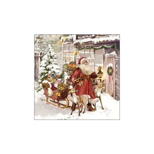 Christmas Visit papírszalvéta 33x33cm, 20db-os – Ambiente