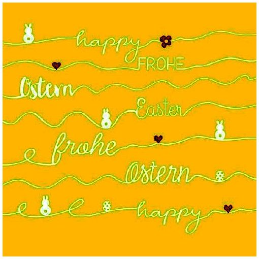 Easter Line Yellow papírszalvéta 33x33cm, 20db-os