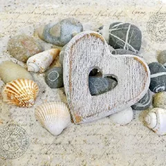 Hearts and Stones papírszalvéta 33x33cm, 20db-os