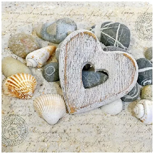 Hearts and Stones papírszalvéta 33x33cm, 20db-os