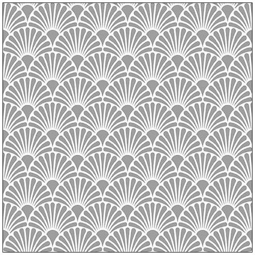 Art Deco Silver White papírszalvéta 33x33cm, 20db-os