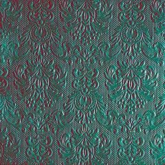   Elegance dark mint dombornyomott papírszalvéta 33x33cm, 15db-os