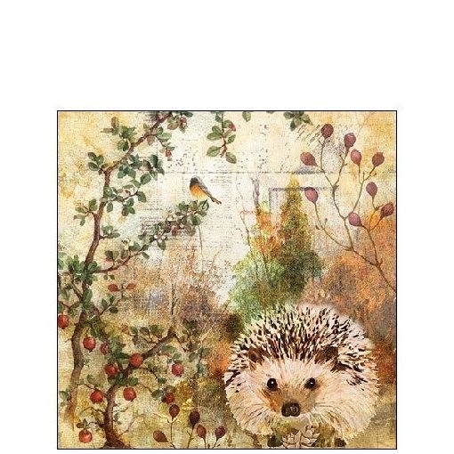 Autumn Hedgehog papírszalvéta 25x25cm, 20db-os