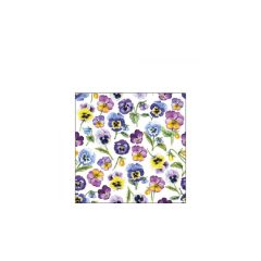 Pansy all Over papírszalvéta 25x25cm, 20db-os – Ambiente