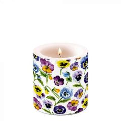 Ambiente Pansy all Over átvilágítós gyertya 8x7,5cm