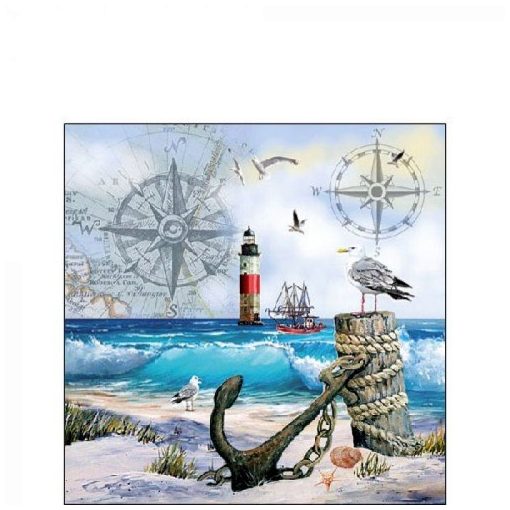 Anchorage papírszalvéta 25x25cm, 20db-os