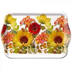 Sunny Flowers Cream műanyag kistálca 13x21cm
