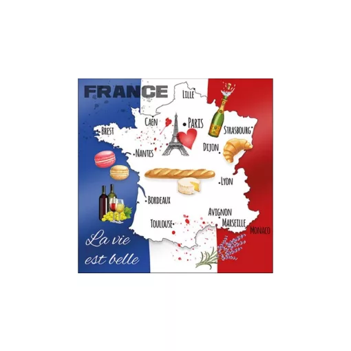 La Vie Est Belle papírszalvéta 33x33cm, 20db-os – Ambiente