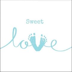 Sweet Love Boy papírszalvéta 33x33cm, 20db-os