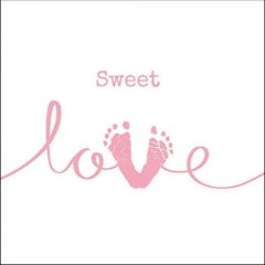 Sweet Love Girl papírszalvéta 33x33cm, 20db-os