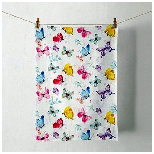 Butterfly Collection White konyharuha 50x70cm,100% pamut
