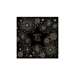   Golden New Year papírszalvéta 33x33cm, 20db-os – Ambiente