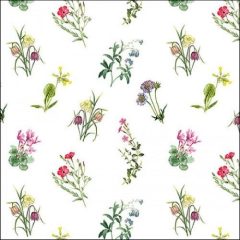 Mixed Flowers White papírszalvéta 33x33cm, 20db-os