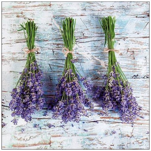 Lavender Bouquets papírszalvéta 33x33cm, 20db-os