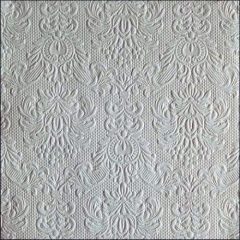 Elegance sage dombornyomott papírszalvéta 33x33cm, 15db-os