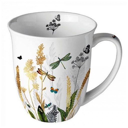 Ornamental Flowers White porcelánbögre 0,4l