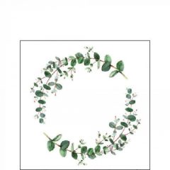 Eucalyptus Branch White papírszalvéta 25x25cm, 20db-os