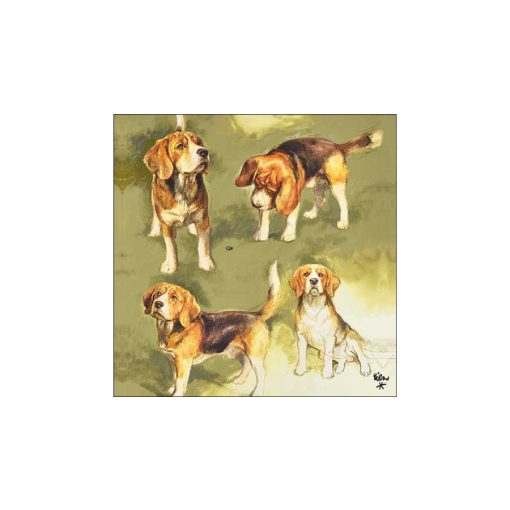 Beagles papírszalvéta 33x33cm, 20db-os – Ambiente