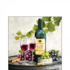 Red wine papírszalvéta 25x25cm, 20db-os