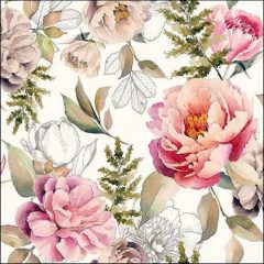   Ambiente Peonies composition cream papírszalvéta 33x33cm, 20db-os