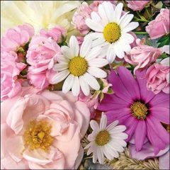 Ambiente Summer flower mix papírszalvéta 33x33cm, 20db-os