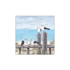   Seagulls on the dock papírszalvéta 33x33cm, 20db-os – Ambiente