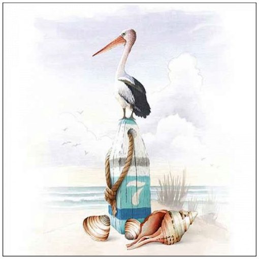 Ambiente Pelican papírszalvéta 33x33cm, 20db-os