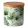 Ambiente Jungle leaves white porcelán konyhai tároló 10x10cm