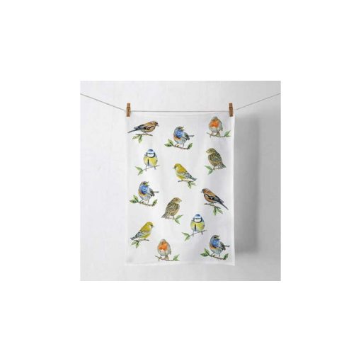 Bird species white konyharuha 50x70cm, 100% pamut – Ambiente