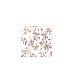  Spring blossom white papírszalvéta 25x25cm, 20db-os – Ambiente