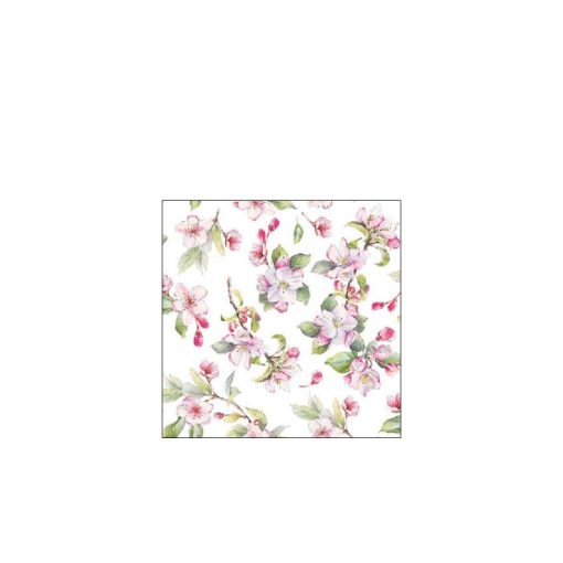 Spring blossom white papírszalvéta 25x25cm, 20db-os – Ambiente