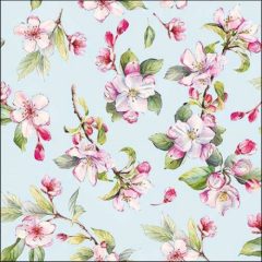   Ambiente Spring blossom blue papírszalvéta 33x33cm, 20db-os