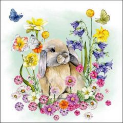 Ambiente Little rabbit papírszalvéta 33x33cm, 20db-os
