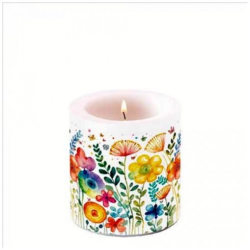 Ambiente Vibrant spring white átvilágítós gyertya 8x7,5cm 
