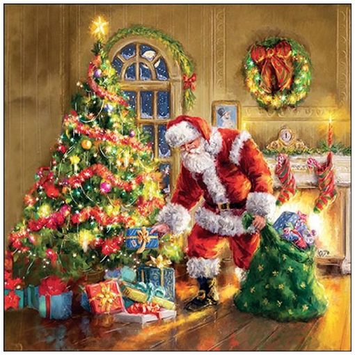 Ambiente Gifts under Christmas tree papírszalvéta 33x33cm, 20db-os