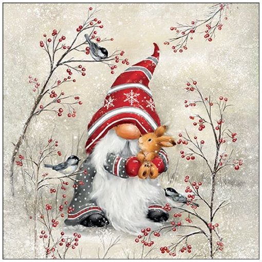 Ambiente Dwarf hug papírszalvéta 33x33cm, 20 db-os