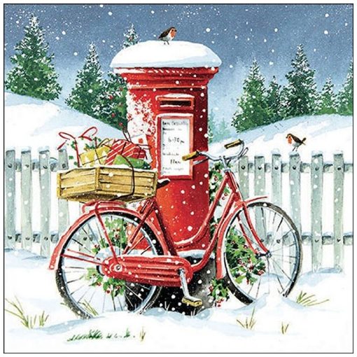 Ambiente Delivery bike papírszalvéta 33x33cm, 20db-os