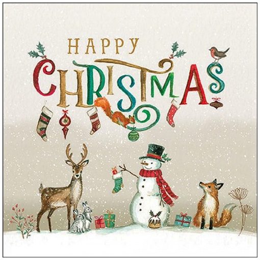 Ambiente Happy Christmas papírszalvéta 33x33cm, 20db-os