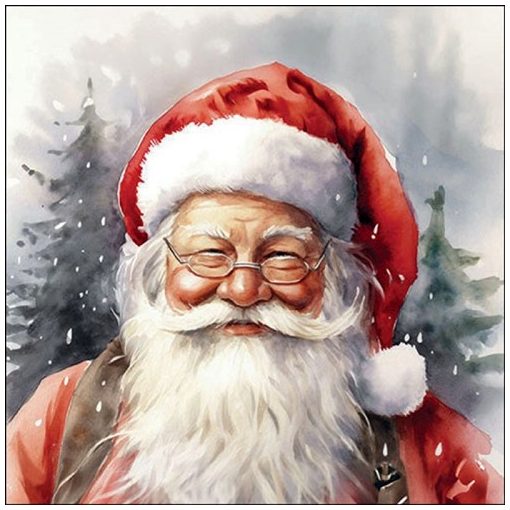 Ambiente Happy Santa papírszalvéta 33x33cm, 20db-os