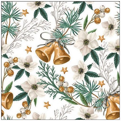 Ambiente Helleborus and bells papírszalvéta 33x33cm, 20db-os