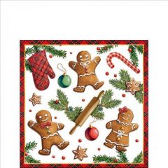   Ambiente Gingerbread cookies papírszalvéta 25x25cm, 20db-os