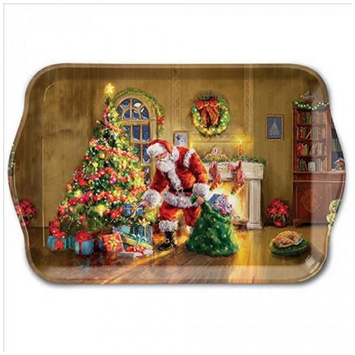 Ambiente Gifts under Christmas tree műanyag kistálca 13x21cm