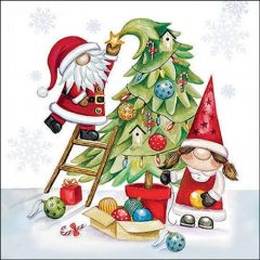   Ambiente Gonks decorating tree papírszalvéta 33x33cm, 20db-os