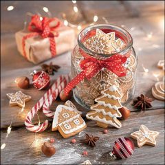   Ambiente Christmas cookies jar papírszalvéta 33x33cm, 20db-os